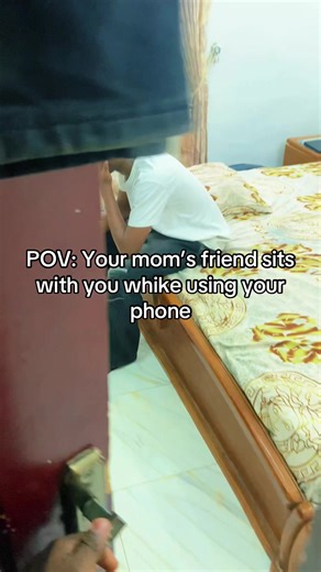 POV: Mom's Friend Sits With You While You Use Your Phone