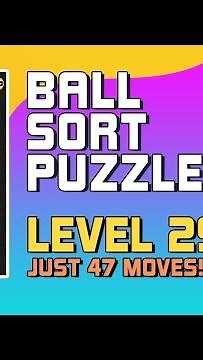 Ball Sort Puzzle Level 2917 Walkthrough [47 Moves!]