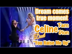 Celine Tam [谭芷昀] and Celine Dion duet "You Raise Me Up" live on stage