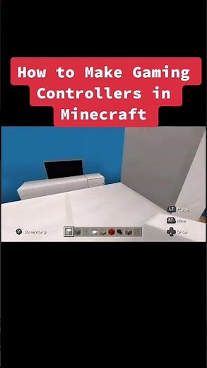 How to Make a Gaming Controller in Minecraft #shorts