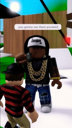 Dinker Goes to the Hood .. 💀 #brookhaven #roblox