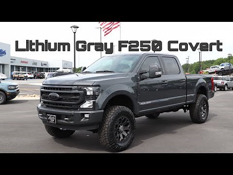 2021 Ford F250 Lariat Lithium Gray Covert Edition Leveled on 37s Review