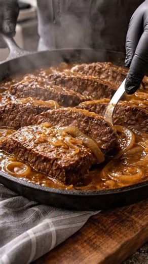 Smothered Beef Steaks with Onion Gravy