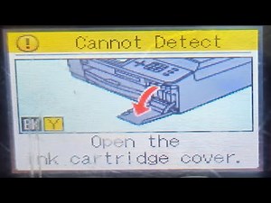Brother Cannot Detect black,yellow,cyan,magenta ink Reinstall slowly 100% fix for MFC J430W, ETC