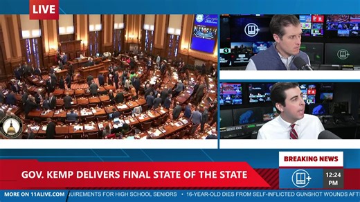 Gov. Brian Kemp delivers his final State of the State address, outlining budget priorities and legislative goals as he enters his last year in office. | 11Alive