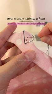 Start a Stitch Without a Knot: The Loop Method for Handsewing