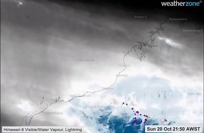 Atmospheric gravity wave seen in Earth's atmosphere