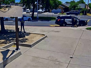 Video shows moment officer accidently shoots self in leg at Ceres school