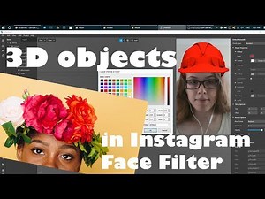 3D OBJECTS in INSTAGRAM FACE FILTER / Spark AR tutorial