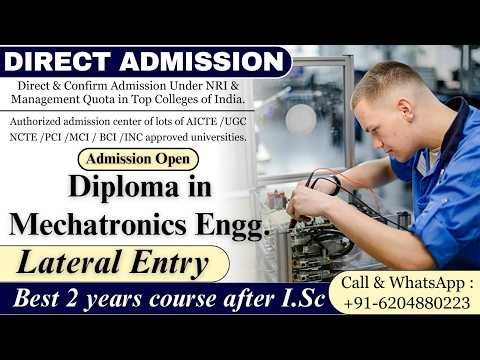 BEST 2 YEARS COURSE AFTER I.Sc IS DIPLOMA IN MECHATRONICS ENGG. | BEST EDUCATION CONSULTANCY🎓 #job