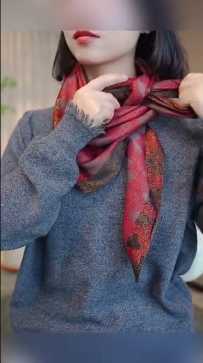 A Super Practical Way to Tie a Scarf Learn It Quickly #ScarfStyle