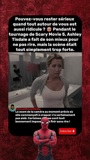 Ashley Tisdale craque sur le tournage 😂