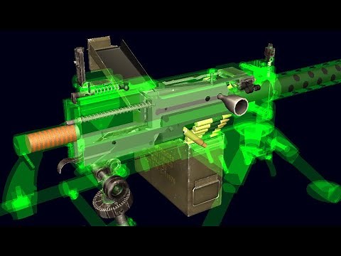 How a M1919 Browning Machine Gun Works