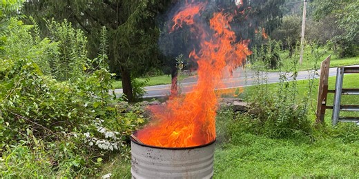 Use a DIY Burn Barrel to Get Rid of Brush and Wood Shop Scraps