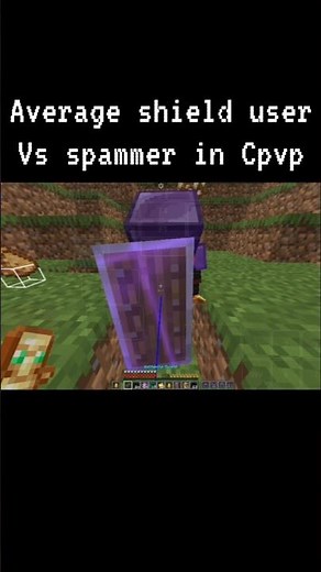 shield user vs spammer in Minecraft #minecraft #montage