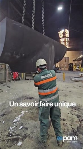 Une pièce en fonte ductile monumentale ! Saint-Gobain PAM #eau #iron #industrie #industry