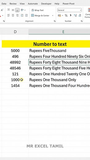 💸 Convert Numbers to Text in Excel (Tamil) | Spell Number Formula 🔥 #ExcelTamil #ExcelTipsTamil #ExcelTutorialTamil #ExcelMacroTamil #ExcelVBA #mrexceltamil | Mr Excel Tamil