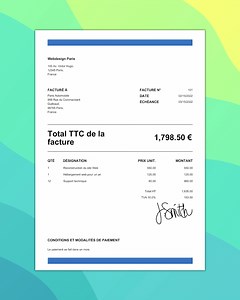 Une facturation haute en couleur 🎨 | Invoice Home