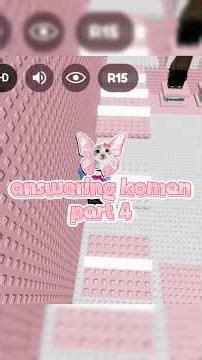 answering comen part 4 | #roblox #harusberanda #foryou #fyp #answer #funny