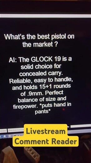 I created a live stream comment reader to read comments out loud and respond using AI and the YT API