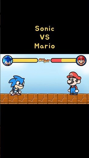 Sonic VS Mario | Character Battle | Sonic the Hedgehog | Super Mario Bros