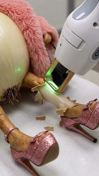POV: até a cebola resolveu investir na estética 😂