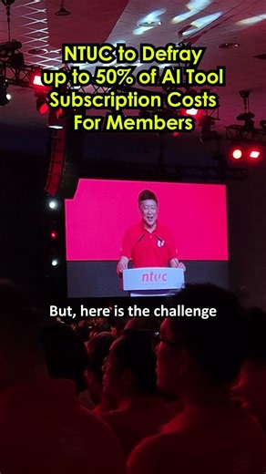 NTUC to defray up to 50% of AI tool subscriptions for union members.