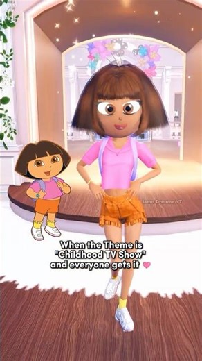 DO YOU KNOW "DORA THE EXPLORER"?! 🥹 #dresstoimpress