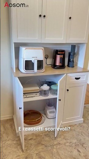 Stile e ordine nei tuoi ambienti con la dispensa cucina country HOMCOM