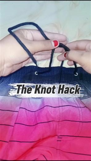 the way to tie your drawstring #diy #shorts
