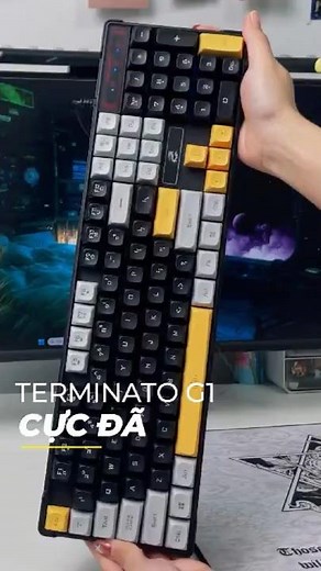 Full-size 104-key mechanical keyboard at a student-friendly price? Terminator G1 – Blue Switch! #...