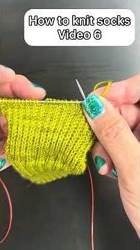 Video 6 of how to knit socks. Let’s turn the heel 🤩