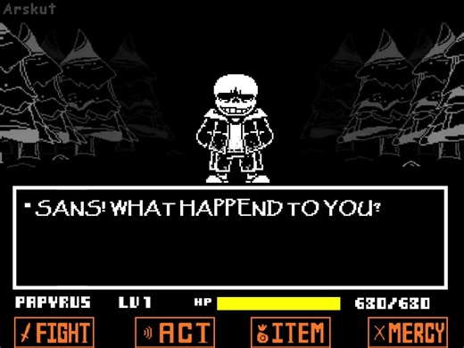 DUSTBELIEF: Sans Encounter Animation