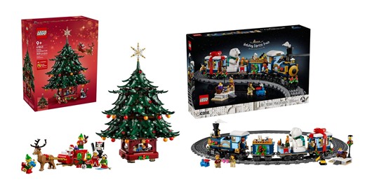 LEGO Family Christmas Tree and Winter Village Holiday Express Train sets arriving in October