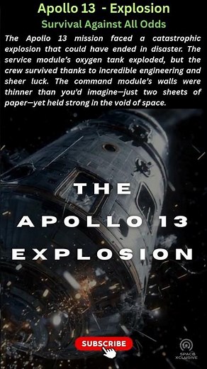 The Mystery behind Apollo 13 Explosion - #Apollo13, #SpaceSurvival, #NASA, #SpaceHistory