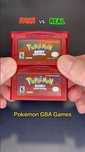 How to tell if your Pokémon GBA games are REAL or FAKE! #pokemon #gba #ruby