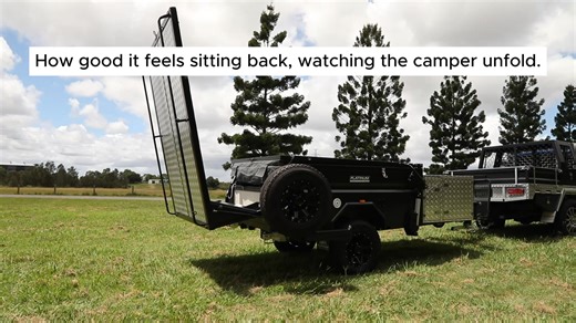 1.8K views | Sitting back, watching the camper unfold… it’s like watching a flower bloom in the Aussie outback. Effortless, and pure magic.  | Platinum Campers & Off Road Caravans | Facebook