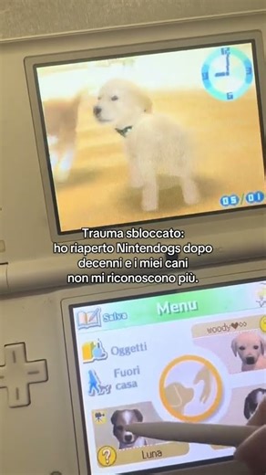 APRI DOPO ANNI IL NINTENDO E I TUOI CANI NON TI RICONOSCONO 😂🐕 #nintendo #nintendogs