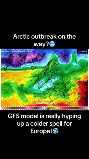 Arctic Outbreak on the Way? GFS Model Hypes Colder Spell for Europe ❄️