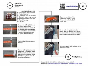 Wilderness First Aid - Arm Splinting Construction Skills