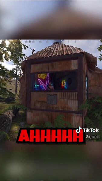 Unusual Rust Game Door Camping Encounter