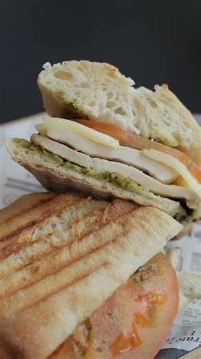 Step right up and treat your taste buds to the Alicante Station Sandwich at Station Bake! 🥪😋 Imagine succulent, oven-roasted chicken breast, marinated to perfection, topped with fresh sliced tomatoes, aromatic pesto sauce, and melted mozzarella, all nestled in a crispy olive ciabatta. It's the perfect combination of flavours to make your mouth water. 🍗🍅🧀🥖 But that's not all! Pair your sandwich with our signature Napoleon for a sweet treat and a creamy cappuccino to round off the perfect me