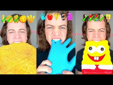Giant Candy Mukbang ASMR | Colorful Gummy Worms & Sour Treats Compilation #88