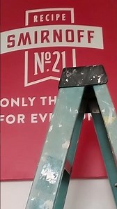 hanging Smirnoff canvas art