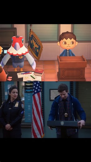 Katrina 🌻🌷🌹 | Peralta Pranks Holt (Animal Crossing Version) - Brooklyn Nine Nine Podium Prank #b99 #brooklyn99 #brooklynninenine #acnh #animalcrossing | Instagram