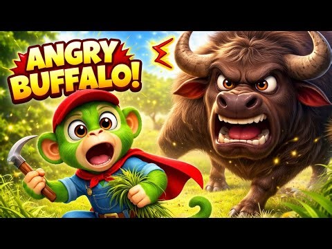 ANGRY BUFFALO vs MONKEY FARMER 😱 | Can He Escape?
