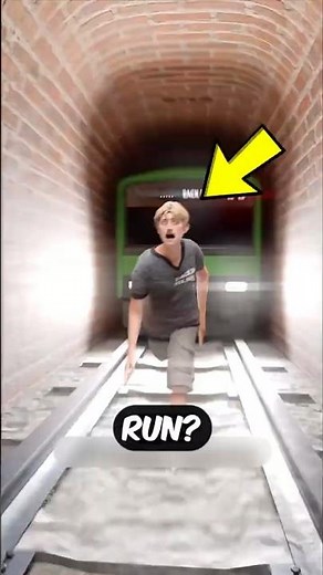Train Coming Don’t Run… Do THIS Instead 😳🚆
