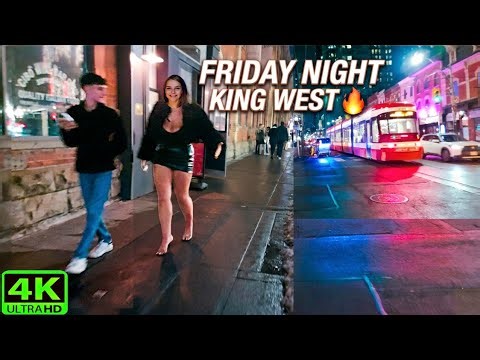 【4K】Toronto Friday Night Walk 2026 | King West Nightlife Vibes (February 2026)