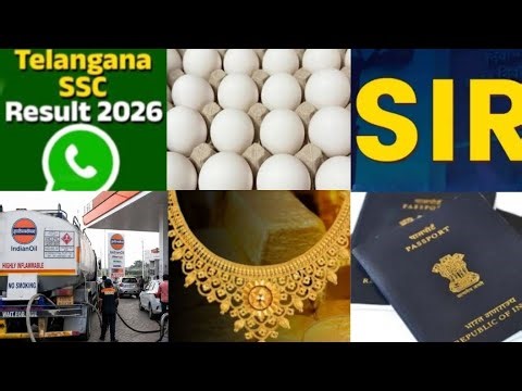 Egg Rates | Passport Mela | SIR Date Extend | Gold Price | SSC Result WhatsApp | Petrol Diesel | UAE