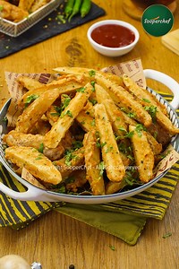 Crispy, golden Potato Wedges that are simply irresistible. Learn the secrets to making perfect potato wedges at home and share your feedback with us. #potatowedges #crispypotatowedges #sooperchef | SuperChef